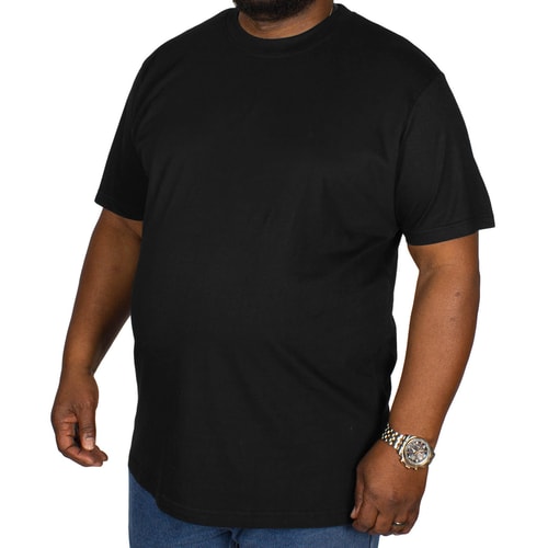 Bigdude Plain Crew Neck T-Shirt Black